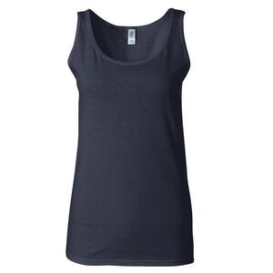 Gildan Ladies Soft Style Tank Top Vest / Navy